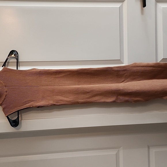 Magaschoni Dresses & Skirts - Magaschoni Ribbed Turtleneck Bodycon Dress - Mustard & Black Bundle